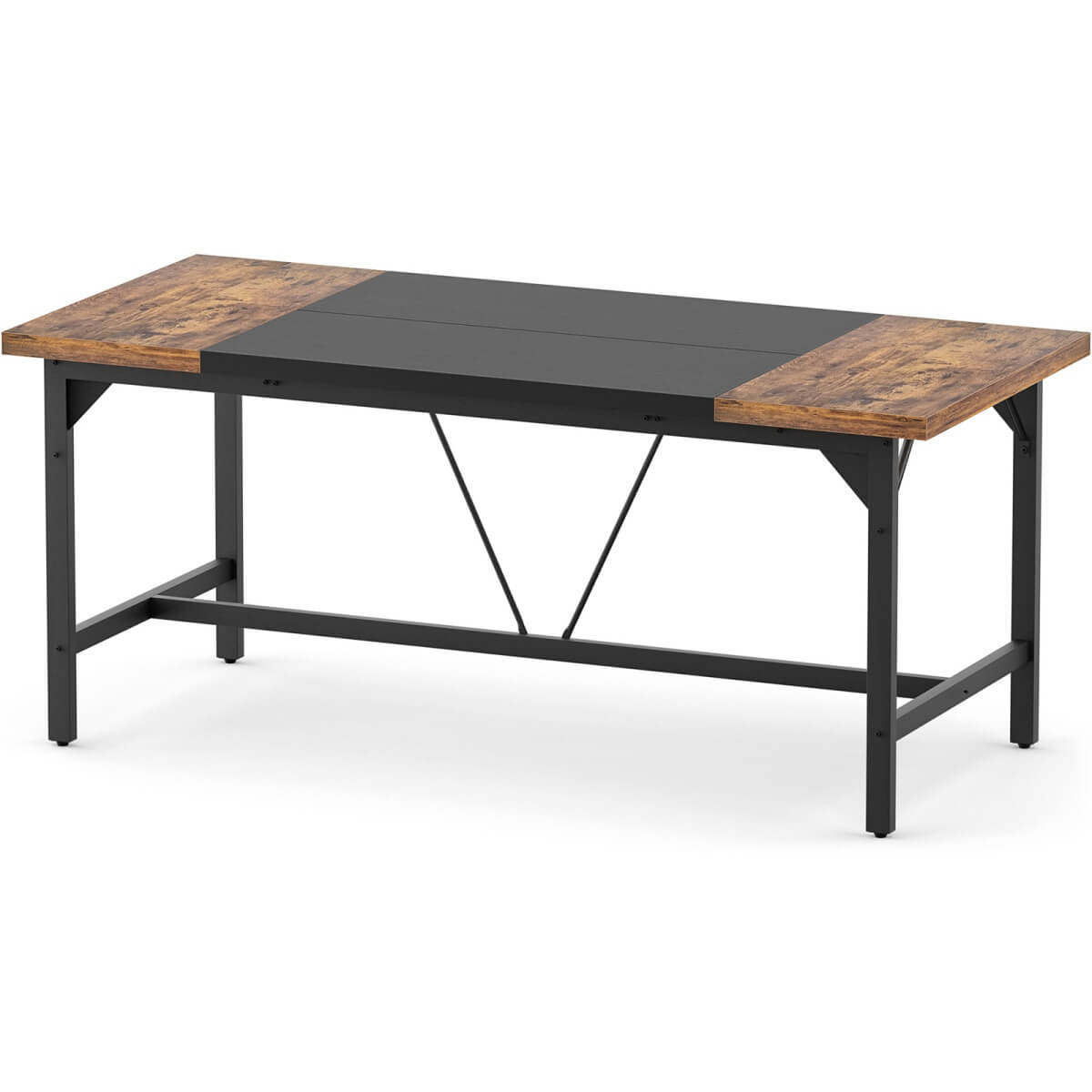63 Inch Computer Desk, Sturdy Large Office Desk, Premium 2 Person Long Desks