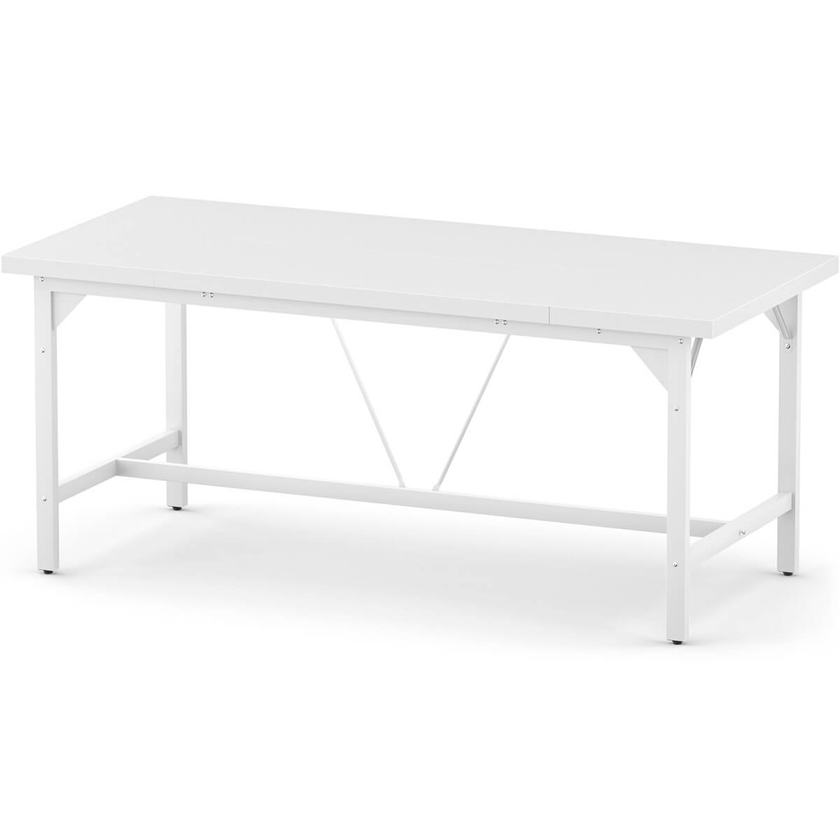 63 Inch Computer Desk, Sturdy Large Office Desk, Premium 2 Person Long Desks
