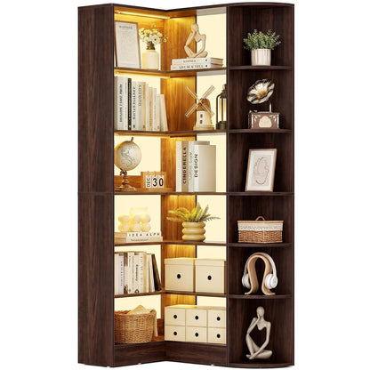 Corner Shelf with 6 Motion Sensor Lights