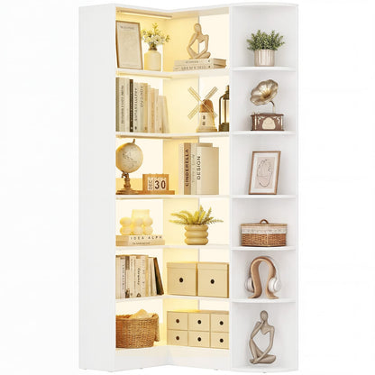 Corner Shelf with 6 Motion Sensor Lights