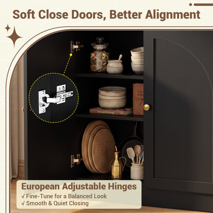 31.5" Sideboard Buffet Cabinet with Soft Close Doors