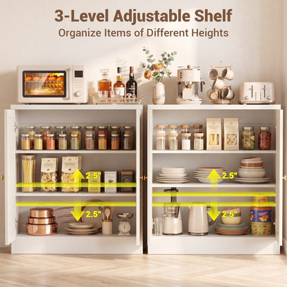 31.5" Sideboard Buffet Cabinet with Soft Close Doors