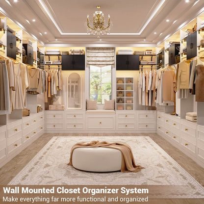 Wall Mounted Cabinet with Hanging Rod