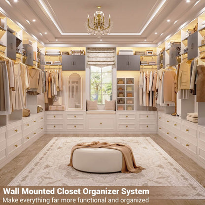Wall Mounted Cabinet with Hanging Rod