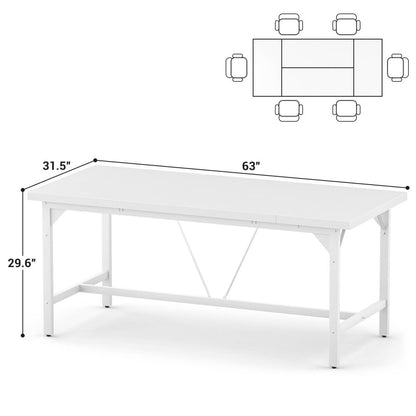 63 Inch Computer Desk, Sturdy Large Office Desk, Premium 2 Person Long Desks