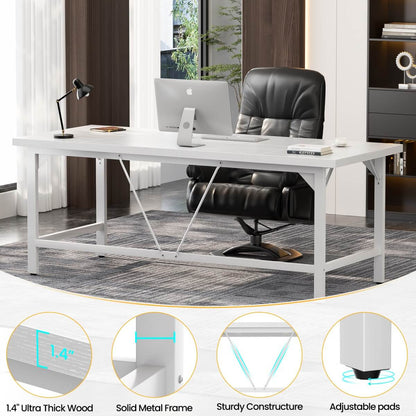 70.8 x 31.5 Inch Extra Long Executive Computer Desk